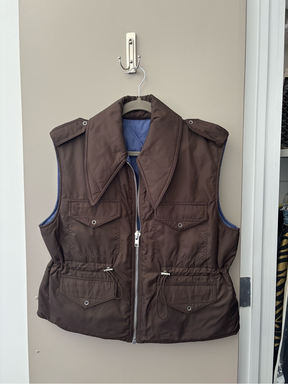 NWOT Ganni Reversible Ripstop Vest - Picture 3 of 6